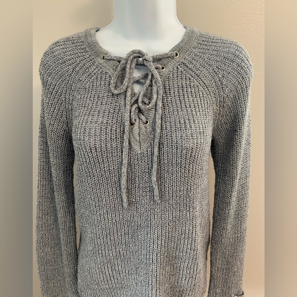 Cloud Chaser Heathered Blue Sweater